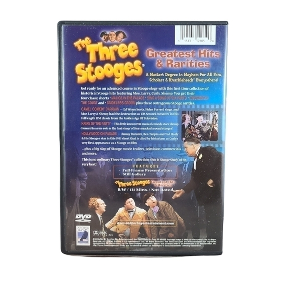 THE Three Stooges, Greatest HIts & Rarities (DVD, 2002) - Picture 2 of 3